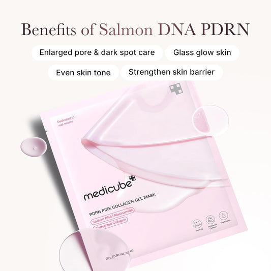 medicube Salmon pink collagen jelly gel mask