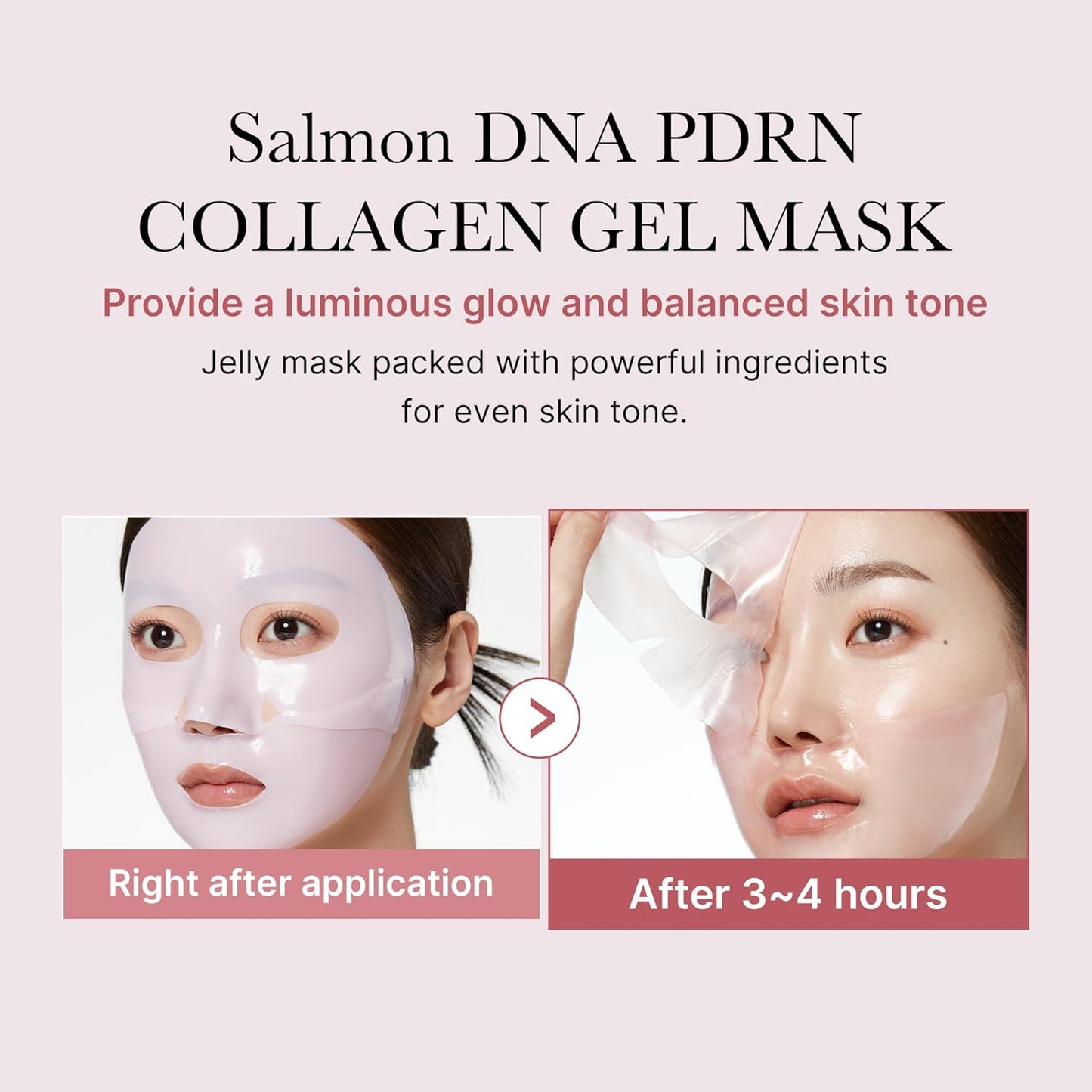 medicube Salmon pink collagen jelly gel mask